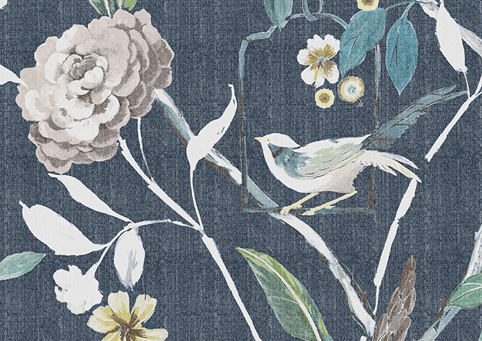 Abigail, Navy - Roman Blind - Image 7